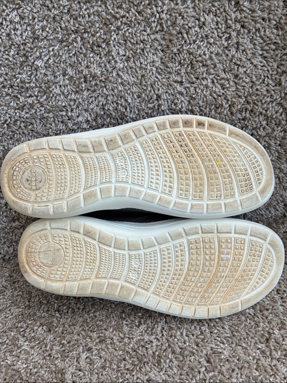 CROCS Men's Reviva Gray Canvas Slip-On Loafers size 11 - Picture 8 of 16